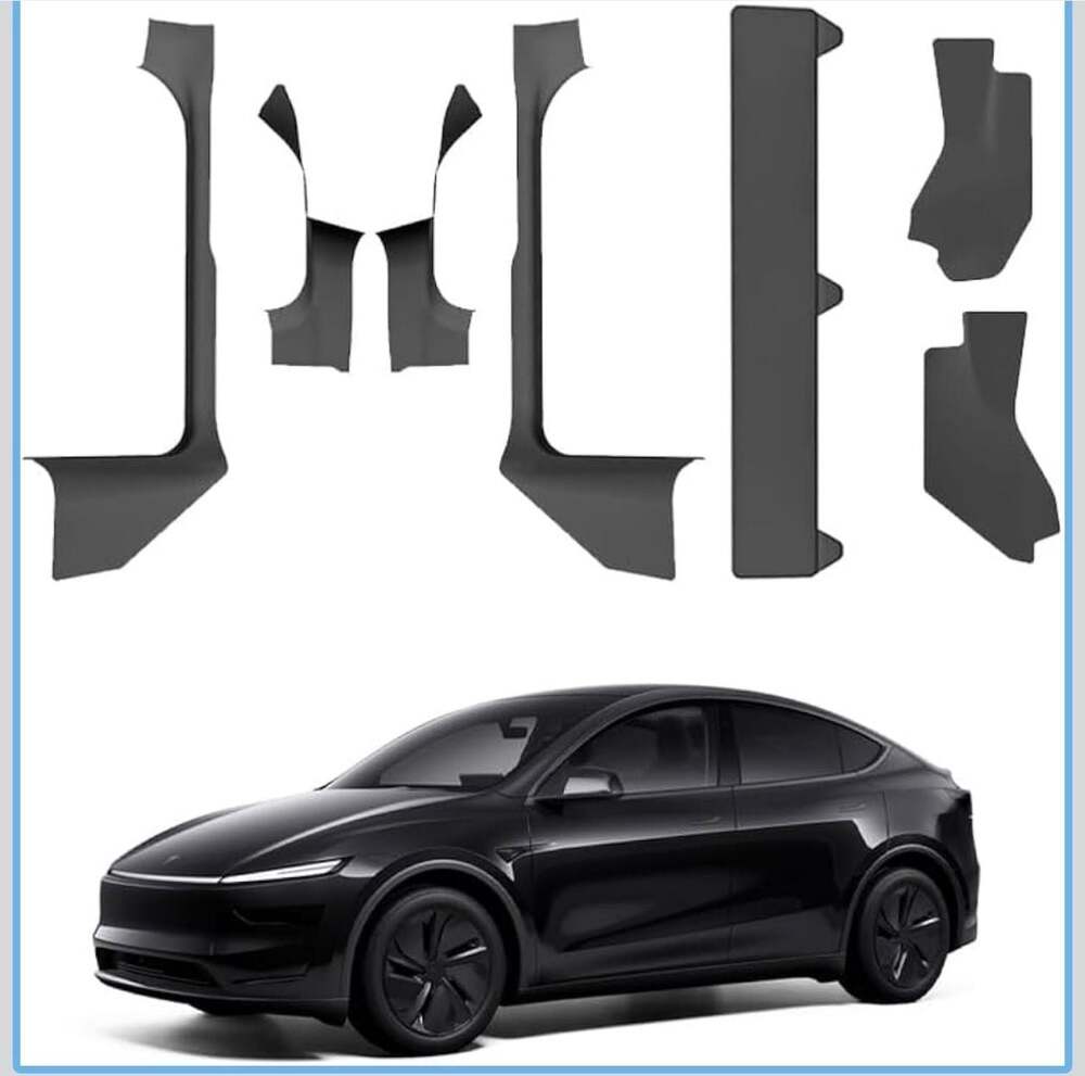 Tesla Model Y Juniper Center Console Kick Pads and Door Sill Protector Set